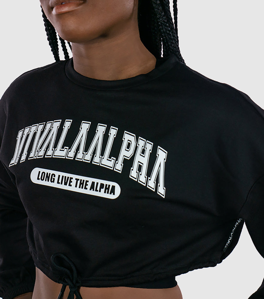 Collegiate Crop Pullover