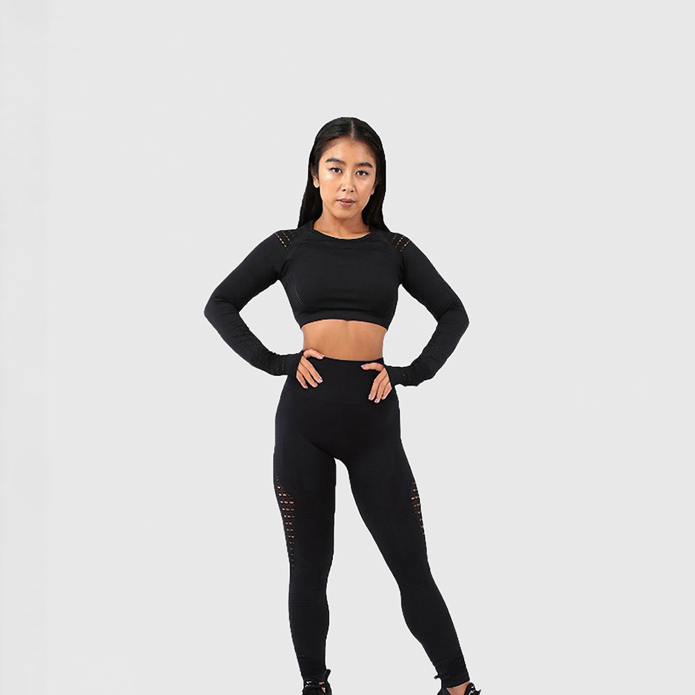 Sable Seamless Long Sleeve Crop Top