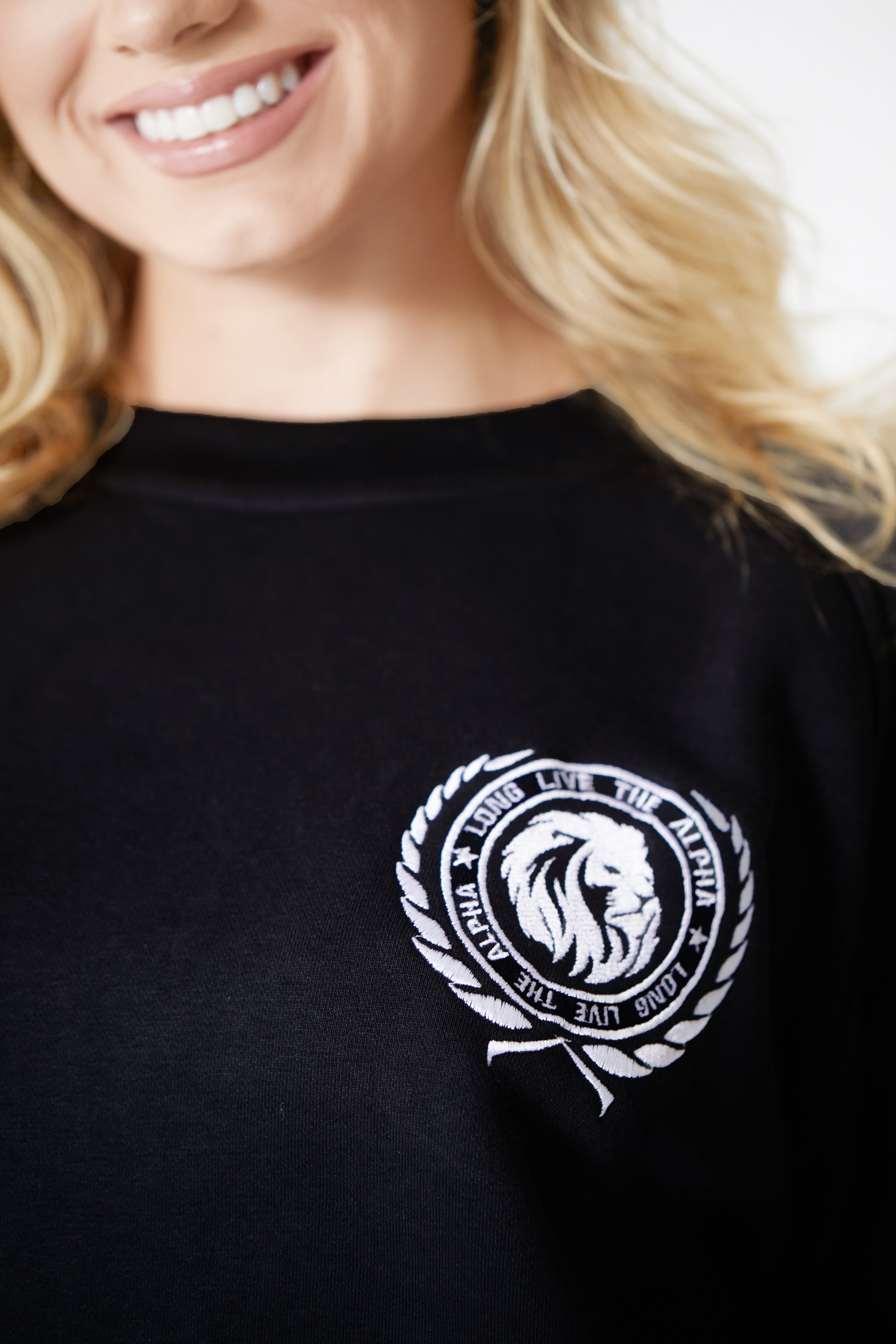 Women's Collegiate Jumper - Stay warm and stylish with our jumper. Featuring our brand logo on the front. Long sleeves and high neckline provide additional warmth. Perfect for colder weather. Suitable for running errands or lounging at home