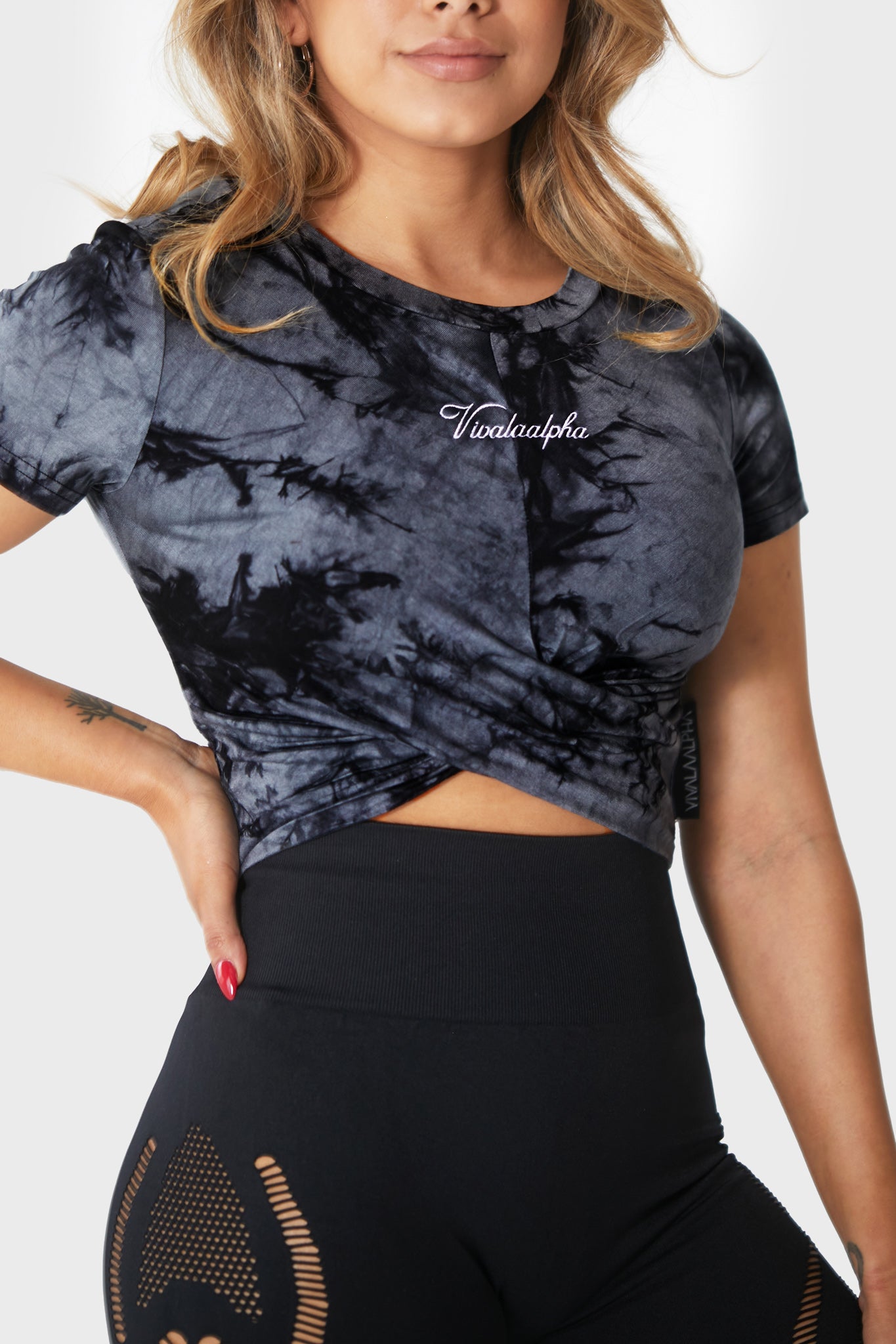 Women's Tie Dye Crop Top - Stretchy and comfortable fabric. Unique tie dye design adds a touch of personality to any outfit. Cropped fit and short sleeves show off your style. Round neckline and relaxed fit make it easy to mix and match with other clothing. Perfect for running errands or dressing up for a night out. Stand out with this fashionable and stylish top